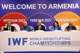 Press conference on the 2027 World Weightlifting 
Championship to be held in Yerevan