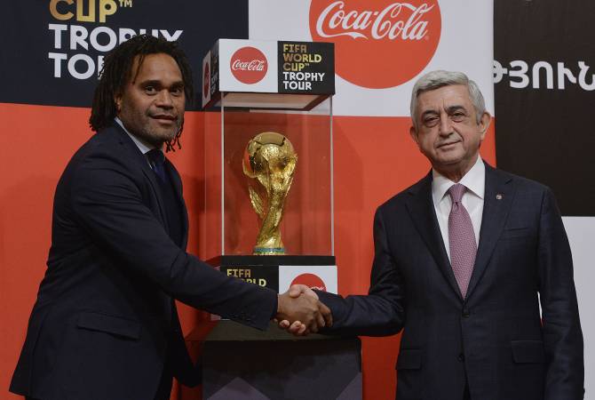 President Sargsyan receives FIFA World Cup Trophy - Vimarsana News