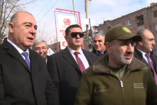 Pashinyan tours Gyumri city with Mayor Balasanyan