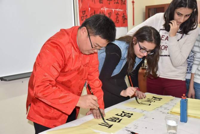 Number of people speaking in Chinese grows in Armenia: YSU Center of Chinese language is 5 
years old