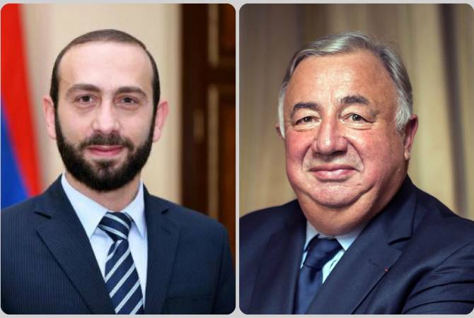 Le Président de l'Assemblée nationale d'Arménie remercie le Président du Sénat français  