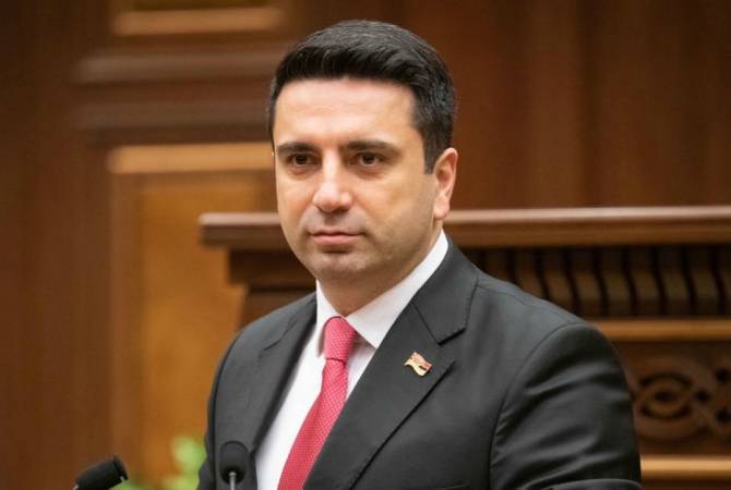 Message de félicitations d’Alen Simonyan à l’occasion de l’adoption de la Déclaration 
d’indépendance de l’Arménie

