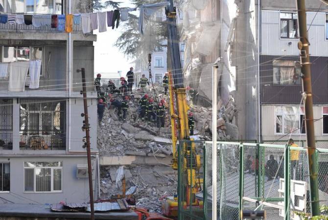 МВД Грузии считает возможной причиной обрушения подъезда пятиэтажки в Батуми ремонтные работы в квартире на первом этаже