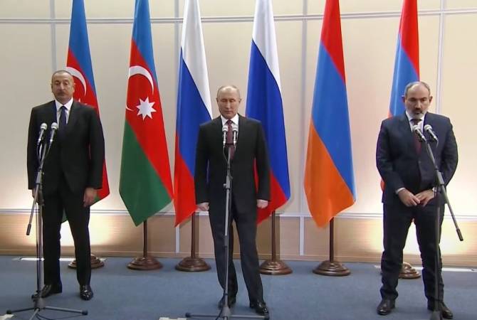 بوتين يلخّص نتائج الاجتماع الثلاثي بينه وبين باشينيان وعلييف  