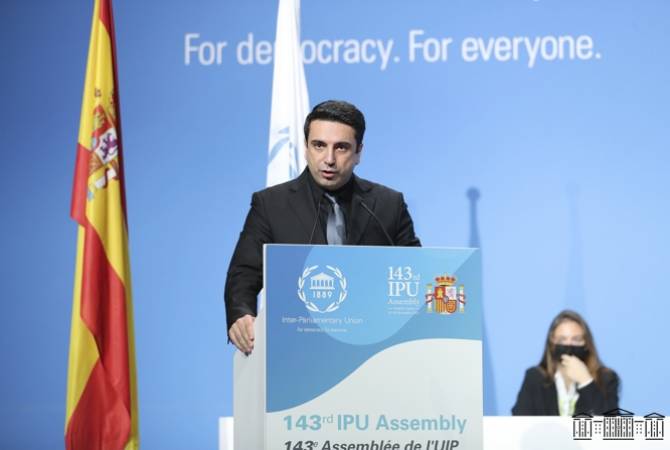 Спикер НС РА заявил о необходимости урегулирования нагорно-карабахского конфликта 
на Ассамблее МПС