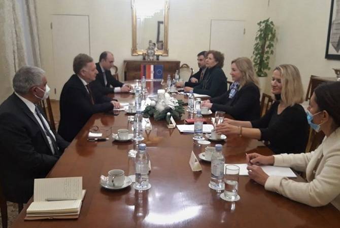 Consultations politiques entre les ministères des affaires étrangères arménien et croate