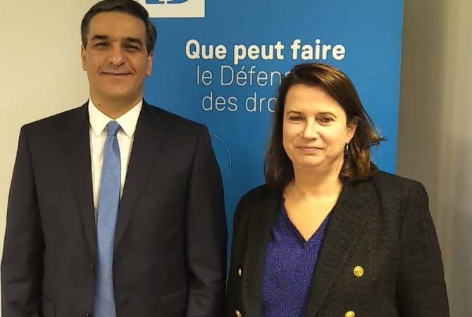 Armenian Ombudsman presents Azerbaijani illegal actions to French counterpart