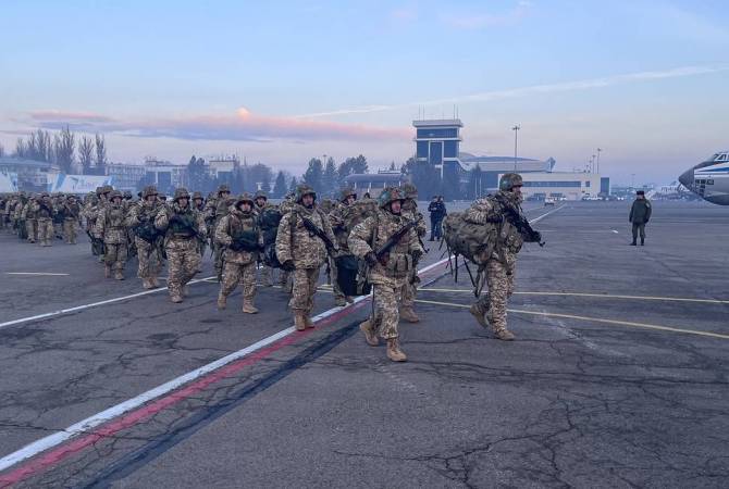 وحدة قوات حفظ السلام الأرمينية تغادر ألماتا-كازاخستان مع قوات منظمة الأمن الجماعي عائدةً للوطن