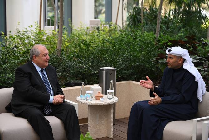 President Armen Sarkissian meets with Executive Director of “Mubadala” investment company