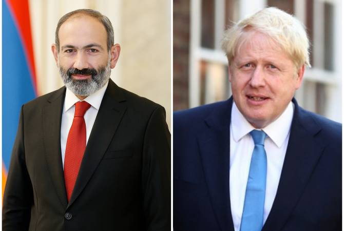 Pashinyan congratulates Johnson on 30th anniversary of establishment of Armenia-UK 
diplomatic relations