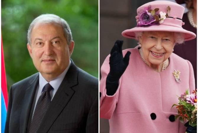 ‘Proud to have been able to contribute to development of Armenia-UK ties': President 
congratulates Queen Elizabeth II