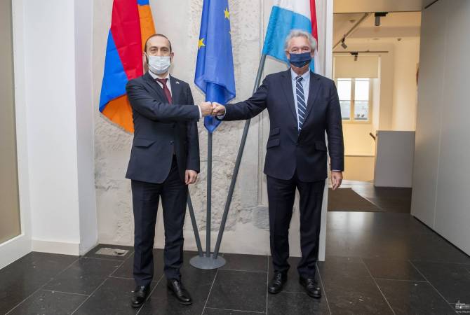 Ararat Mirzoyan a rencontré le ministre des Affaires étrangères du Luxembourg  
