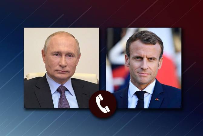 Putin membahas situasi di Ukraina dengan Macron