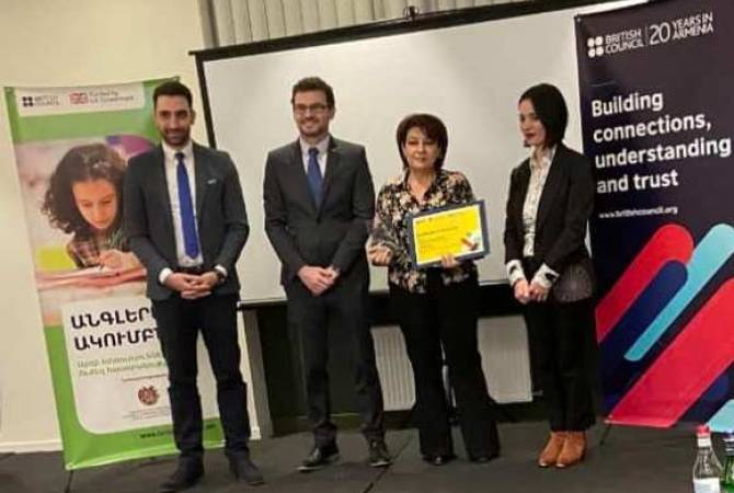 Sekolah Vardenis telah menerima penghargaan dan sertifikat dari British Council Armenia