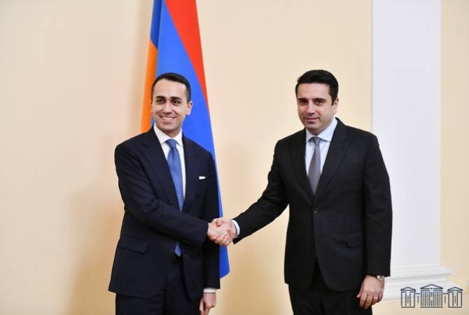 Ален Симонян обсудил с министром иностранных дел Италии вопросы региональной 
безопасности