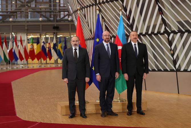 Trilateral meeting between Nikol Pashinyan, Charles Michel and Ilham Aliyev takes place in 
Brussels