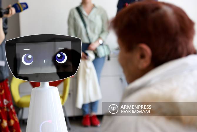 Robin the Robot brings joy and happiness to elderly residents of Yerevan’s Nork Nursing Home