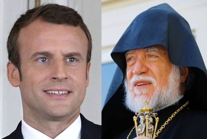 Արամ Ա կաթողիկոսը վերընտրվելու առթիվ շնորհավորել է Ֆրանսիայի նախագահ 
Էմանուել Մակրոնին