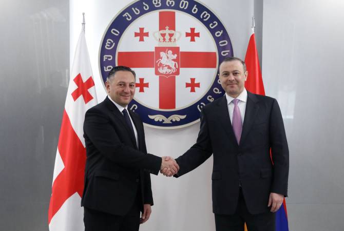 Армен Григорян встретился с секретарем Совета безопасности Грузии