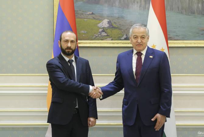 Арарат Мирзоян встретился с министром иностранных дел Таджикистана

