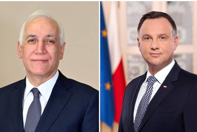 Armenian President congratulates Poland’s Andrzej Duda on 50th birthday