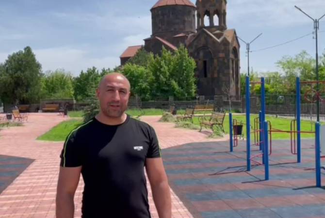 Former IBF, WBO world champion Arthur Abraham builds park in Yerevan childhood home 
district  