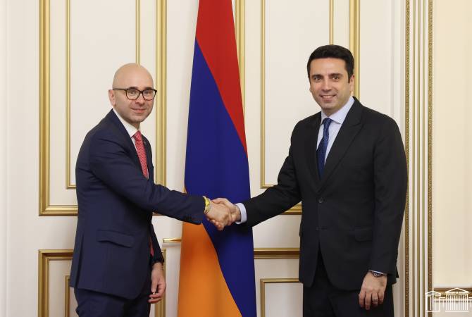 Председатель НС Армении принял парламентскую делегацию Италии