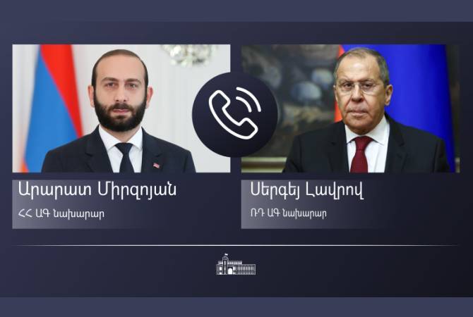 وزير الخارجية الأرميني آرارات ميرزويان يجري محادثة هاتفية مع نظيره الروسي سيرغي لافروف