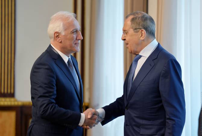 Unblocking is important for the development of our trade and economic relations. Russian FM 
to Armenian President