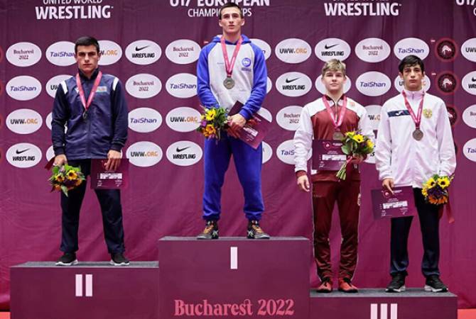 Ermeni güreşçiler Avrupa Gençler Güreş Şampiyonası'nda 5 madalya kazandı
