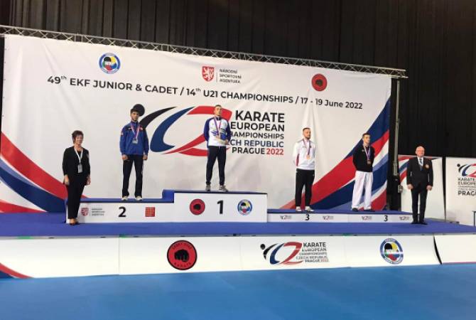 Ieghishé Alexanián obtiene medalla de plata en el campeonato europeo de karate sub-21
