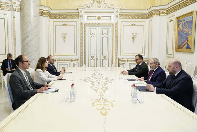 رئيس الوزراء نيكول باشينيان يستقبل الرئيسة الجديدة لبعثة صندوق النقد الدولي في أرمينيا إيفا بيتروفا