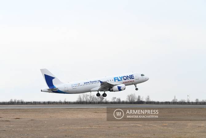 «Flyone Armenia» начинает выполнять рейсы по маршруту Ереван-Санкт-Петербург-
Ереван

