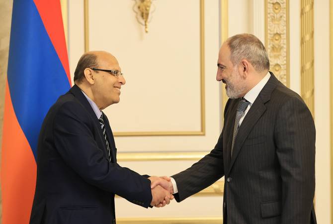 رئيس الوزراء نيكول باشينيان يستقبل سفير مصر لدى أرمينيا بهاء الدين بهجت دسوقي وبحث التعاون