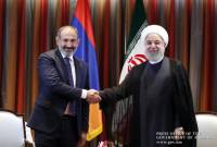 رئيس الوزراء الأرميني نيكول باشينيان يعقد اجتماعاً مع الرئيس الإيراني حسن روحاني في نيويورك على 
هامش الدورة الـ 73 للجمعية العامة للأمم المتحدة