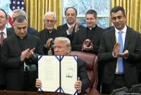 الأرمن أذكياء جداً ومجتهدون -الرئيس الأمريكي دونالد ترامب في توقيع تشريع حول تقديم مساعدة 
أمريكية مباشرة للأقليات في الشرق الأوسط- 