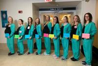 American hospital experiences own baby boom with NINE pregnant nurses expecting this spring 