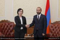 Le président du Parlement arménien a rencontré l’ambassadeur de Lituanie en Arménie