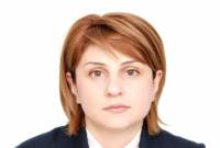 Лусине Кочарян освобождается с должности генерального секретаря Минздрава Армении

