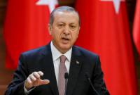 إردوغان يقول أنه يدعم بنفس العزم الفلسطينين كما دعم أذربيجان في آرتساخ وعن حدودهم 
بسوريا ويصف إسرائيل بالإرهابية