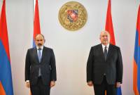 Ermenistan Cumhurbaşkanlığı konutunda yeni hükümet üyelerinin yemin töreni gerçekleşti
