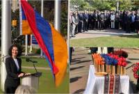رفع العلم الأرمني أمام قاعة مدينة أوتاوا-كندا بمناسبة الذكرى الثلاثين لاستقلال أرمينيا