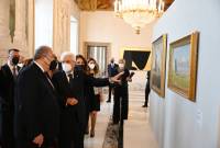 افتتاح معرض للأعمال الفريدة من الفن-الرسم الأرمني في قصر كيورينال الرئاسي الإيطالي على شرف 
الرئيس سركيسيان