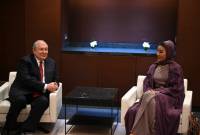 الرئيس أرمين سركيسيان يلتقي الشيخة موزة بنت ناصر المسند في الدوحة وبحث التعاون الثقافي