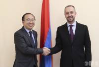 Edouard Aghajanyan a rencontré l’Ambassadeur de la Chine en Arménie