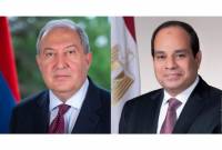 Le Président égyptien Abdel Fattah al-Sisi envoie un message de félicitations au Président 
Armen Sarkissian
