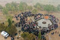 В приграничном Бердаване открыт мемориал, посвященный павшим героям