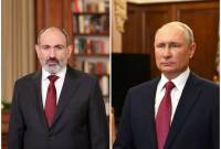 رئيس الوزراء الأرميني نيكول باشينيان يجري محادثة هاتفية مع الرئيس الروسي فلاديمير بوتين ومناقشة 
حزمة من القضايا