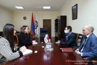La Défenseuse des droits de l'homme arménienne a reçu l'Ambassadrice de France