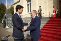 رئيس وزراء أرمينيا نيكول باشينيان يجري محادثة هاتفية مع رئيس وزراء كندا جاستن ترودو وبحث عدة 
قضايا
